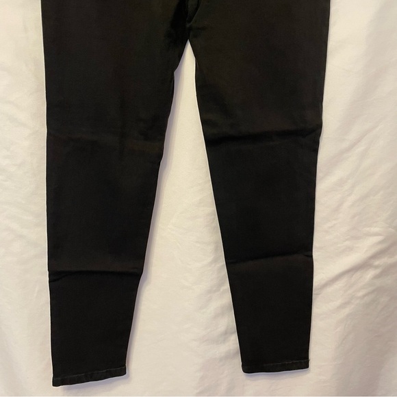 SHEIN Black Distressed Skinny Jeans NWOT Size Large Everyday Jeans Dark Denim - Picture 8 of 12